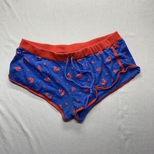 Super Girl Y2K Blue Shortie Cotton XL Shorts